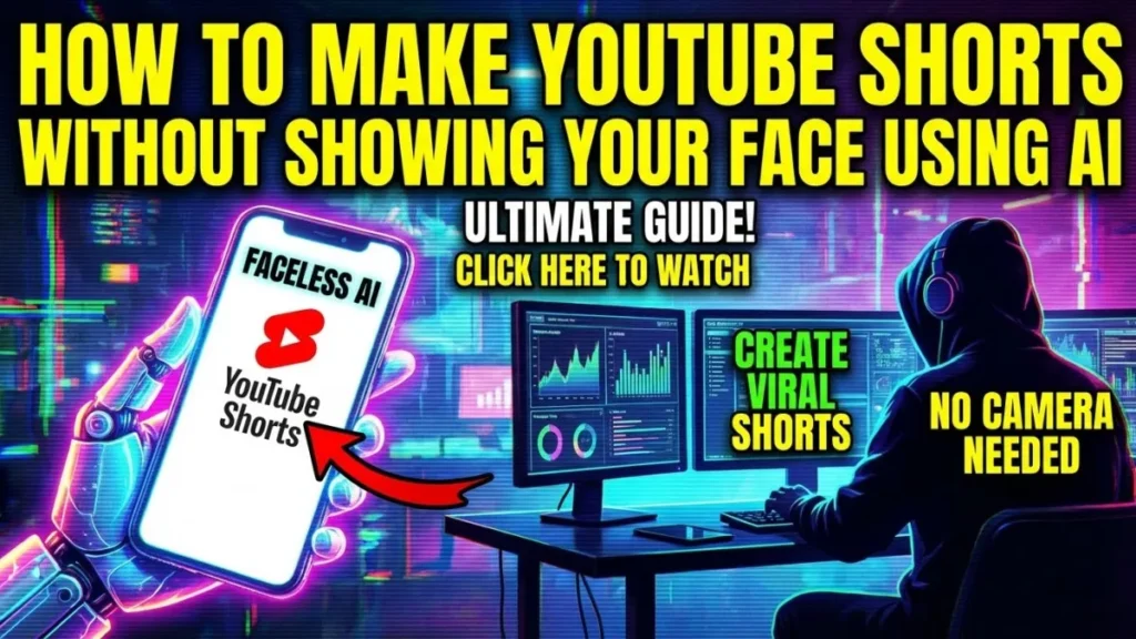Video Creation: How to Make YouTube Shorts Without Showing Your Face Using AI.