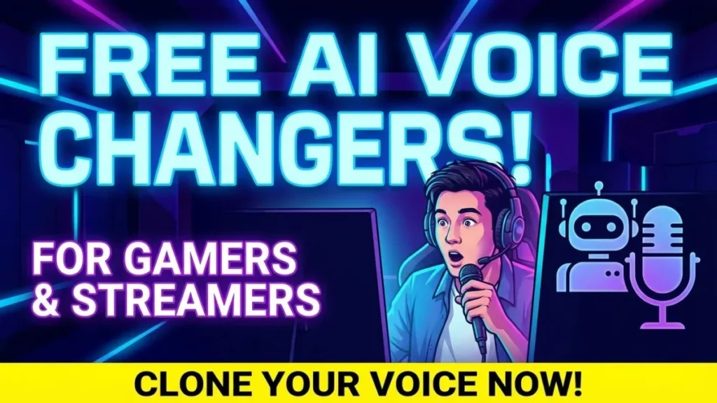 Voice Cloning: Best Free AI Voice Changers for Gamers and Streamers.