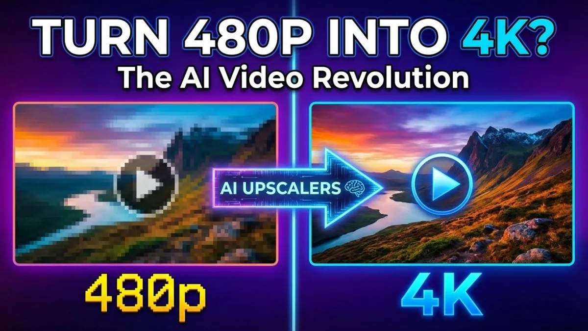 AI Video Upscalers: How to Turn 480p Footage into 4K