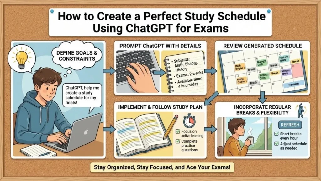 How to Create a Perfect Study Schedule Using ChatGPT for Exams.