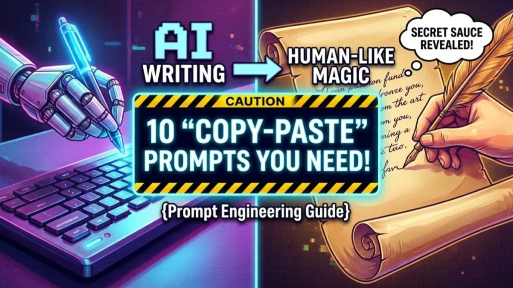 Prompt Engineering Guide: 10 "Copy-Paste" Prompts to Make AI Write Like a Human.