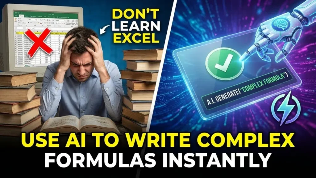 Excel Formulas: Don't Learn Excel: How to Use AI to Write Complex Formulas Instantly.