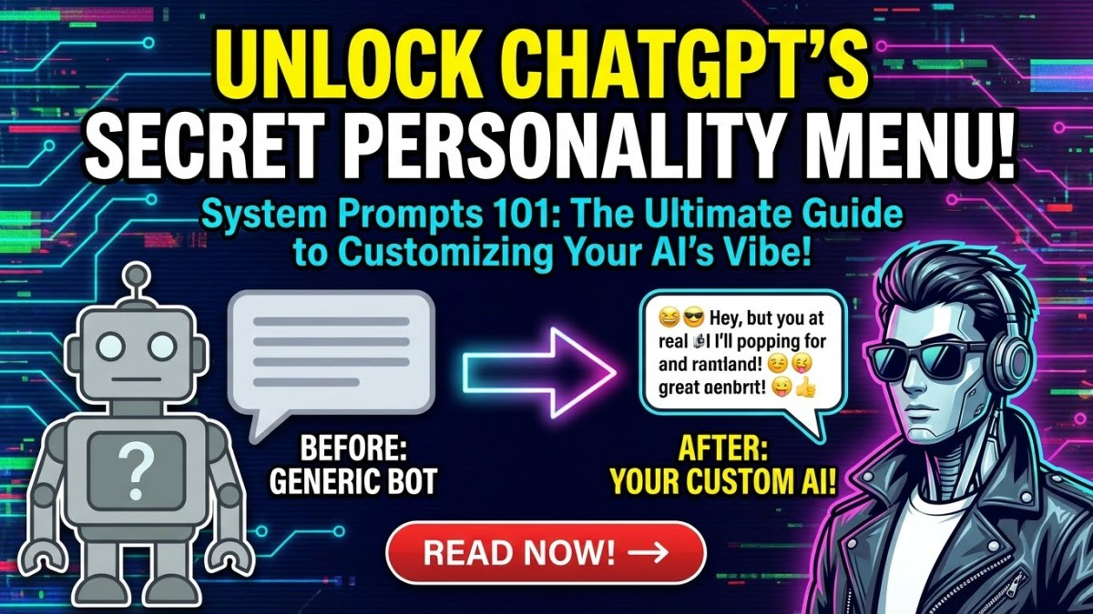 System Prompts 101: Customizing ChatGPT's Personality